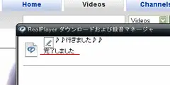 ダウンロード完了画面