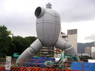 実物大鉄人28号 8日目 正面より