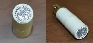 中にアルミのクッキングホイルを入れて完成