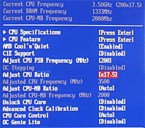 x17.5で3.5GHz常用。標準電圧なら3.7GHz常用可能。