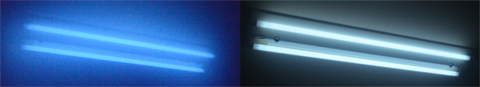 アルミ蒸着フィルムの光の透過性を簡単にテスト。